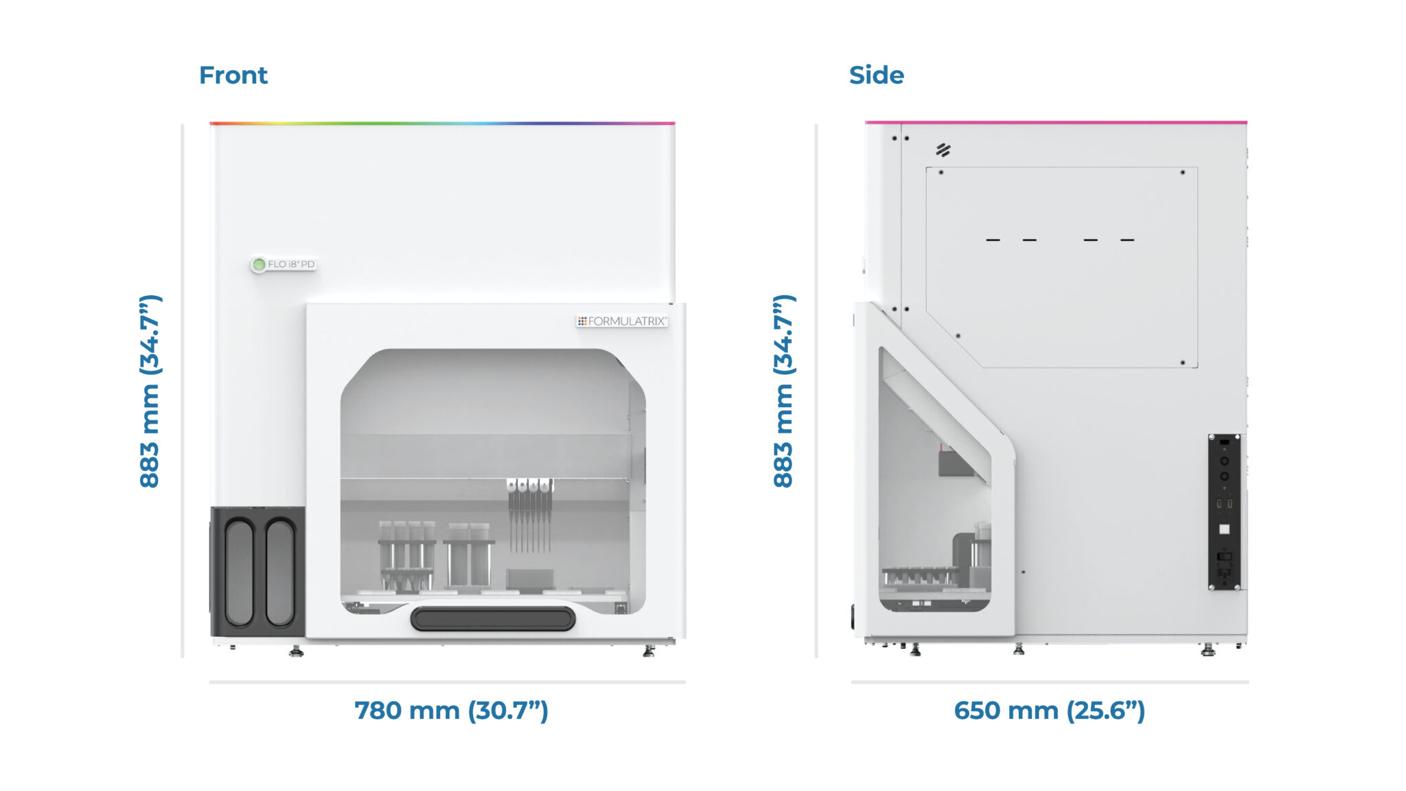 FLO i8 PD dimension