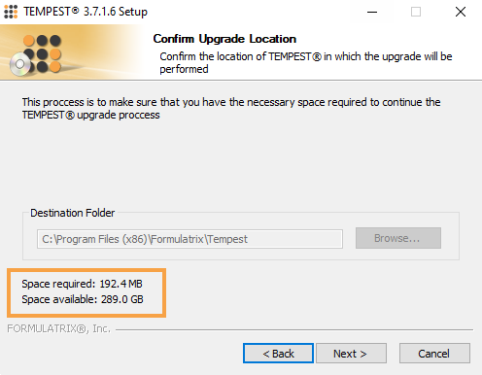 Available Space Information